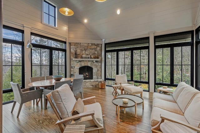 542 Cross Creek Trl, Cullowhee, NC 28723 - sunroom / solarium with lofted ceiling and french doors