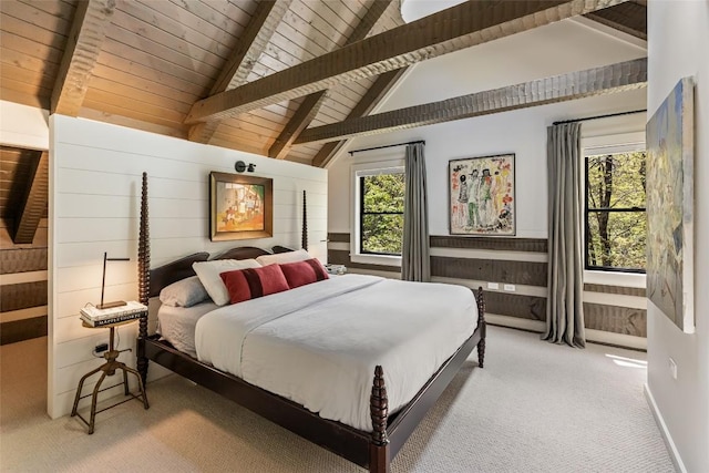 42 W Black Rock Cir, Highlands, NC 28741 - carpeted bedroom featuring wood ceiling