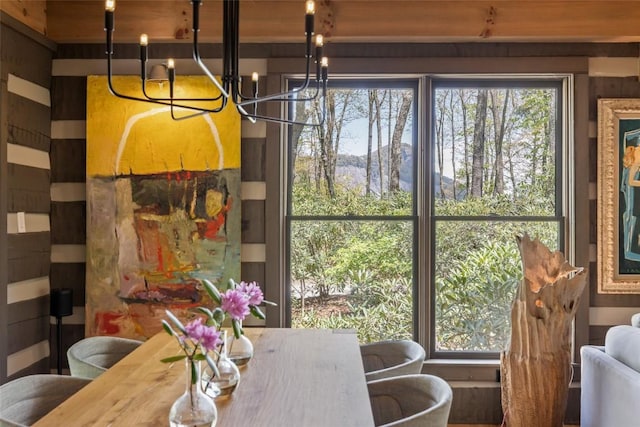 42 W Black Rock Cir, Highlands, NC 28741 - dining room with a chandelier