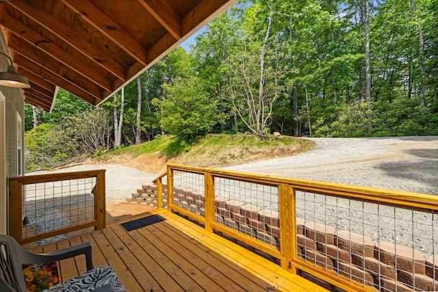 185 Little Elbow Mountain Rd, Lake Toxaway, NC 28747 - view of wooden deck