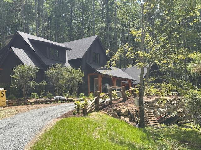 298 Pine Forest Rd, Sapphire, NC 28774 - view of front of house featuring driveway
