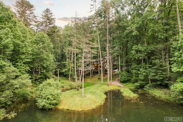 view of nature with a water view