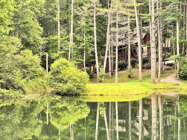 view of local wilderness featuring a water view