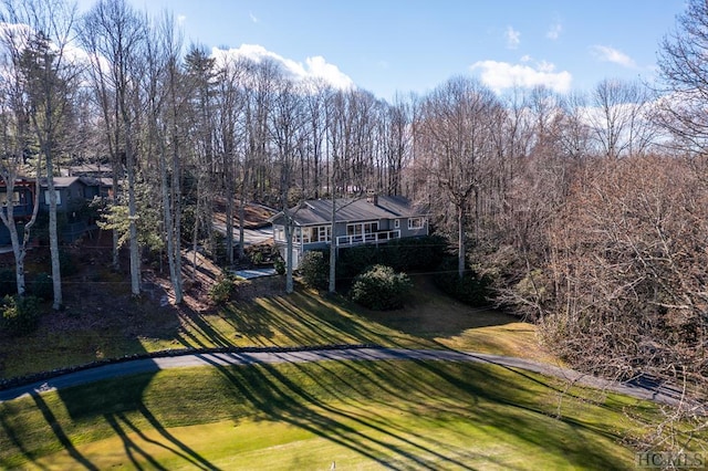 view from above of property