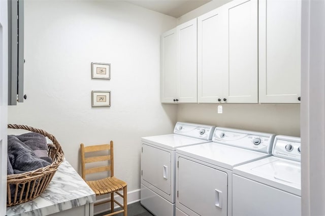 421 Easter Ln, Cullowhee, NC 28723 - laundry area featuring independent washer and dryer and cabinet space