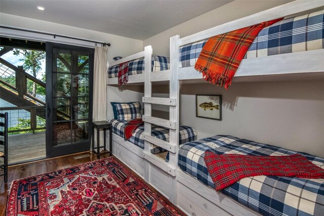 421 Easter Ln, Cullowhee, NC 28723 - bedroom featuring wood finished floors and recessed lighting