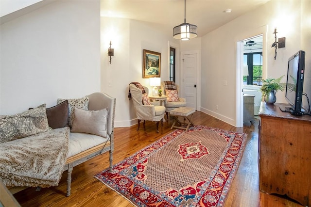 421 Easter Ln, Cullowhee, NC 28723 - living area featuring wood finished floors