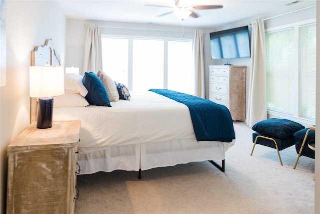 110 Kestrel Ct, Sapphire, NC 28774 - bedroom featuring carpet flooring and ceiling fan