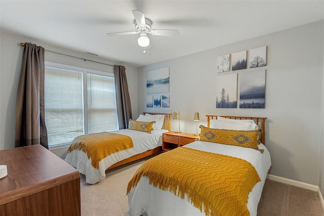110 Kestrel Ct, Sapphire, NC 28774 - carpeted bedroom featuring baseboards and ceiling fan
