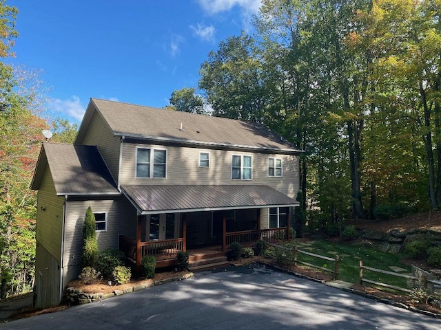 110 Kestrel Ct, Sapphire, NC 28774 - view of front facade with a porch
