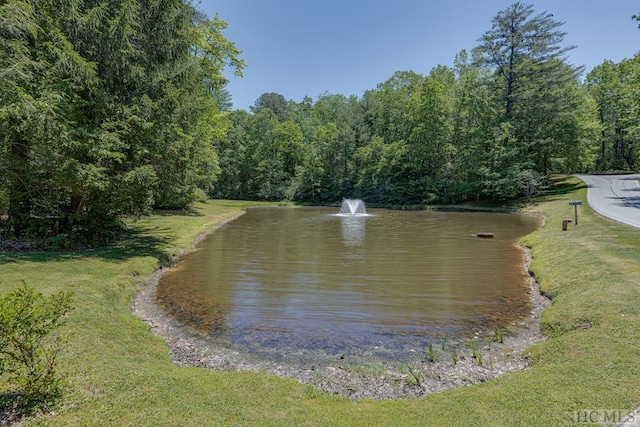 view of water feature