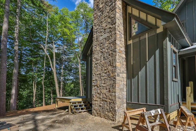 view of property exterior featuring a patio area