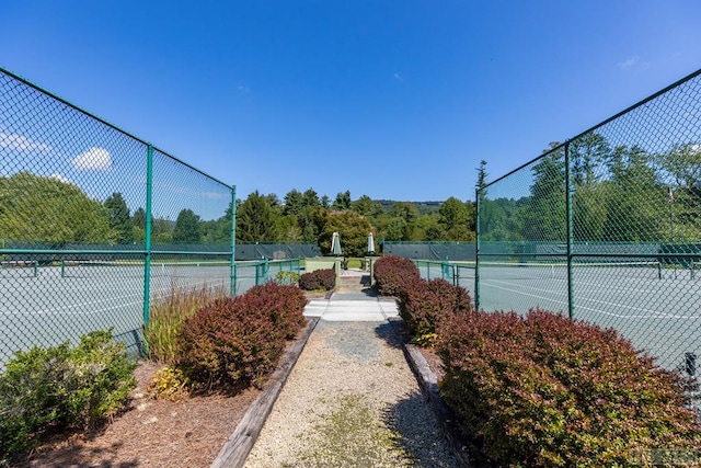 view of sport court