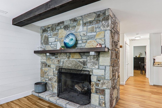 98 Dogwood Knob Ln Unit 3A, Sapphire, NC 28774 - detailed view of wood finished floors and a fireplace