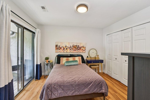 98 Dogwood Knob Ln Unit 3A, Sapphire, NC 28774 - bedroom featuring light wood-style flooring and a closet