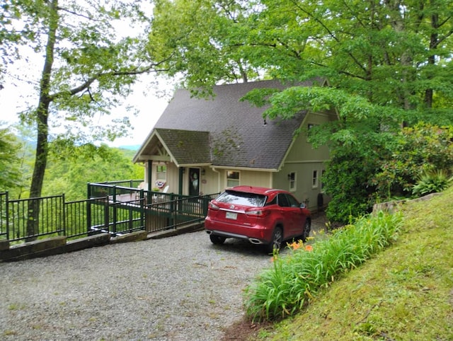 172 Moon Ridge Dr, Sky Valley, GA 30537 - view of front of house with a shingled roof