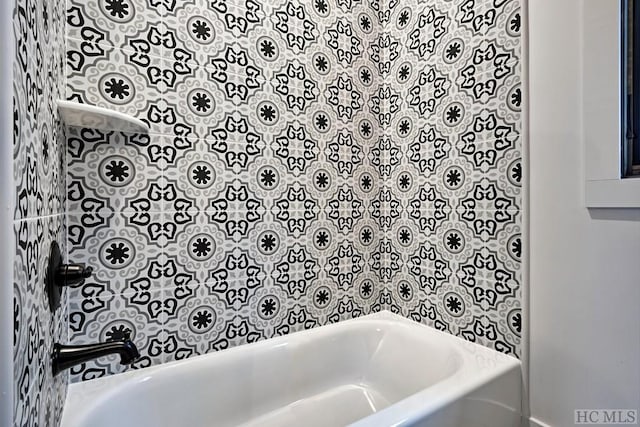 bathroom featuring tub / shower combination