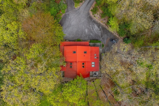 view from above of property