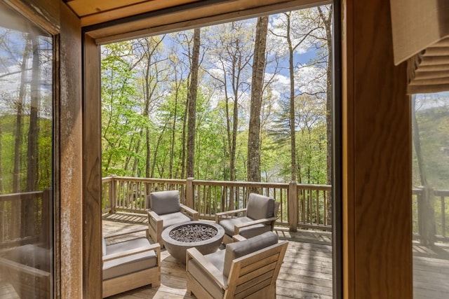 view of sunroom