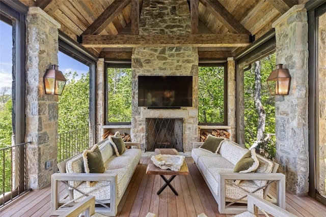 893 High Mountain Dr, Cashiers, NC 28717 - view of sunroom