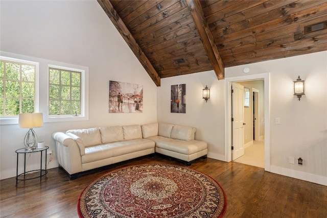 115 Falls Ct W, Highlands, NC 28741 - living area with wood finished floors and wood ceiling