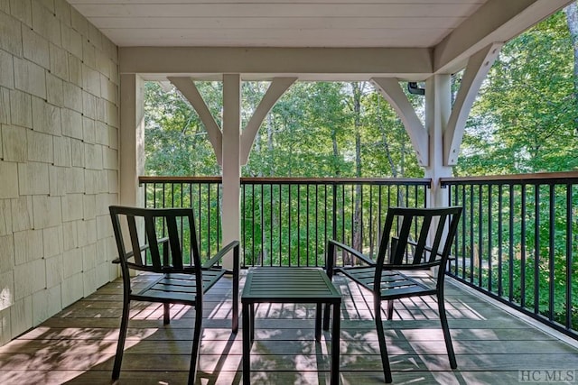 view of balcony