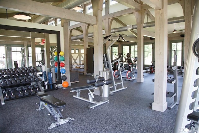 view of exercise room