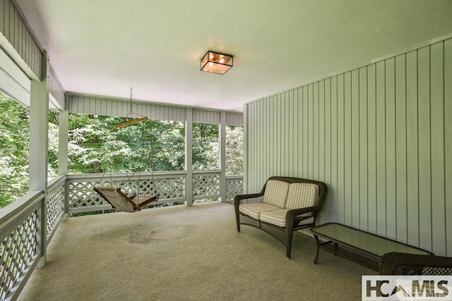 view of sunroom / solarium