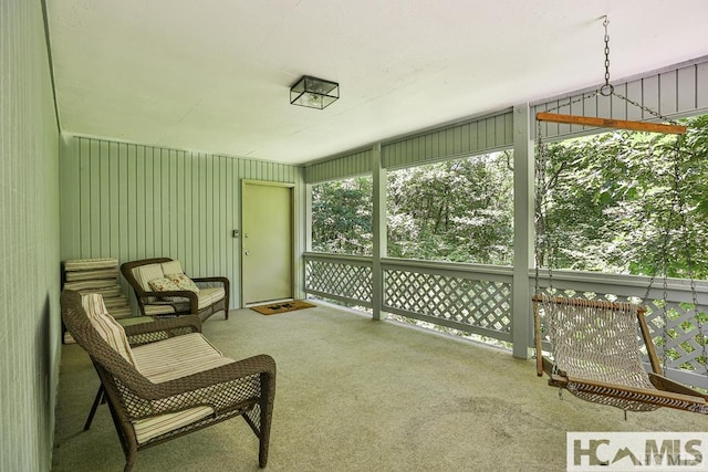view of sunroom / solarium