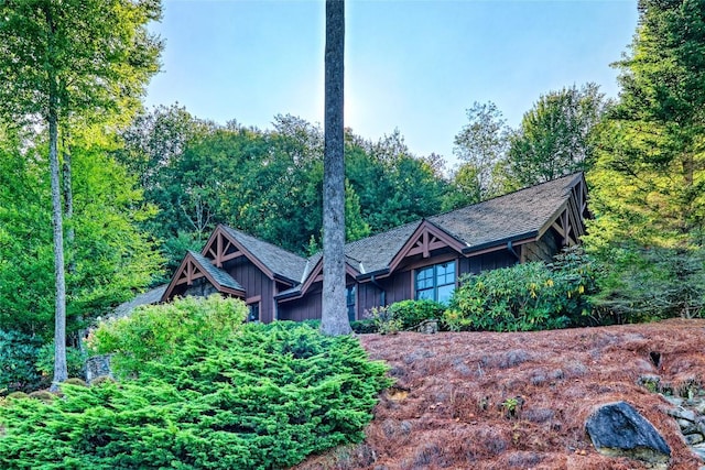 392 Birchwood Dr Unit 392, Highlands, NC 28741 - view of front of house with board and batten siding