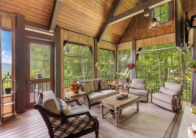 39 Firesong Ln, Glenville, NC 28736 - sunroom / solarium with outdoor lounge area