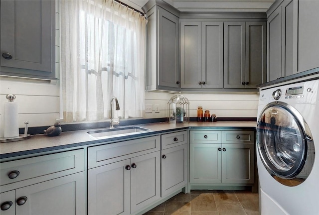 39 Firesong Ln, Glenville, NC 28736 - washroom with washer / dryer and cabinet space