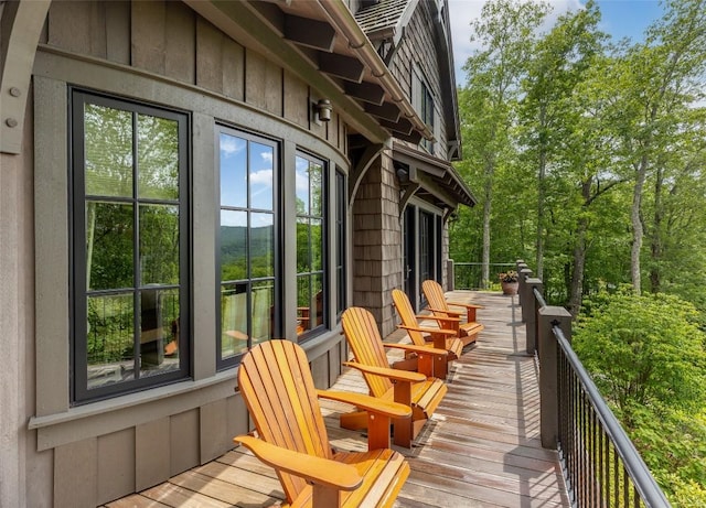 39 Firesong Ln, Glenville, NC 28736 - view of wooden deck