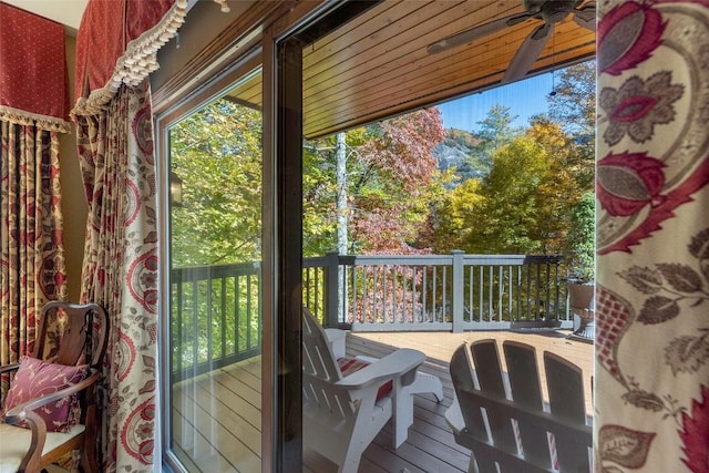 view of sunroom / solarium