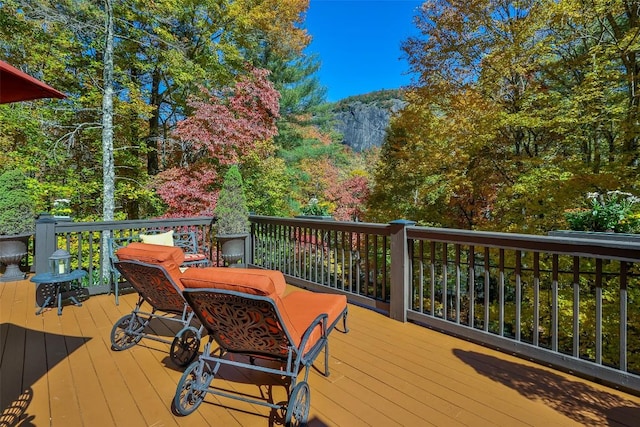 view of wooden terrace