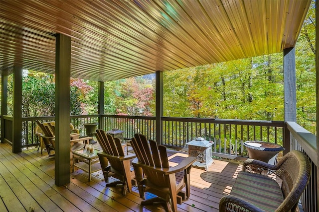 view of deck