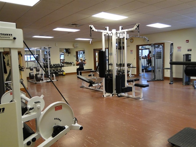 735 Trays Island Rd, Sapphire, NC 28774 - exercise room with arched walkways