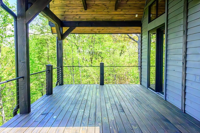 369 Firesong Ln, Glenville, NC 28736 - view of wooden deck
