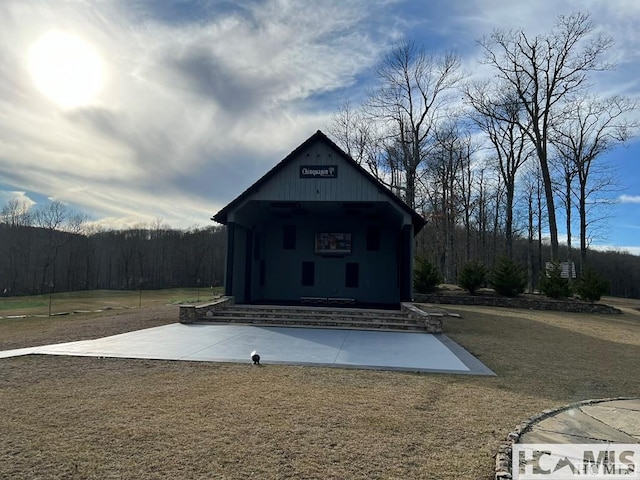 369 Firesong Ln, Glenville, NC 28736 - view of outdoor structure with a forest view