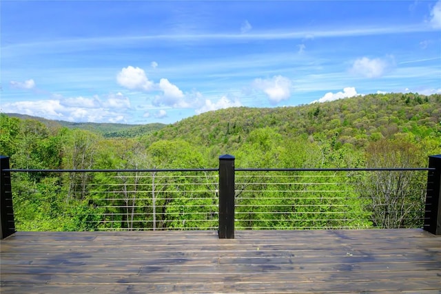 369 Firesong Ln, Glenville, NC 28736 - deck with a view of trees