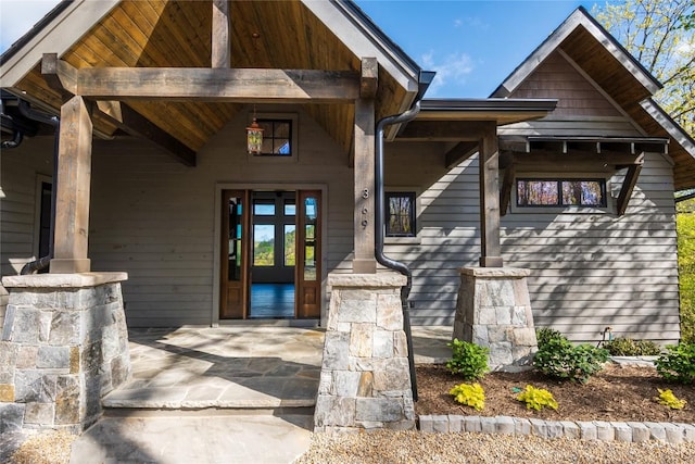 369 Firesong Ln, Glenville, NC 28736 - entrance to property with covered porch