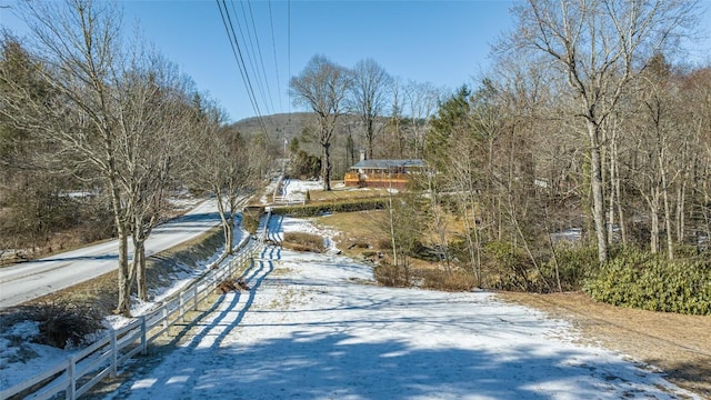 view of road