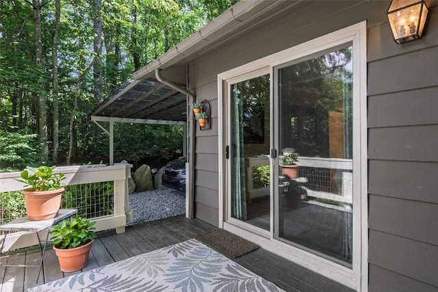 142 Wheatstone Dr, Glenville, NC 28736 - view of wooden deck