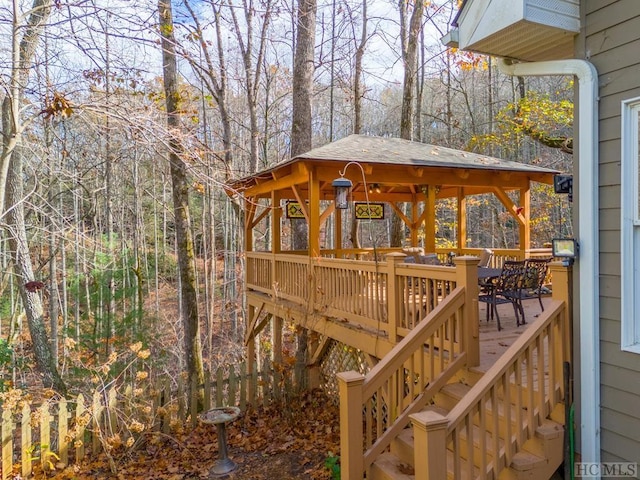 exterior space featuring a gazebo