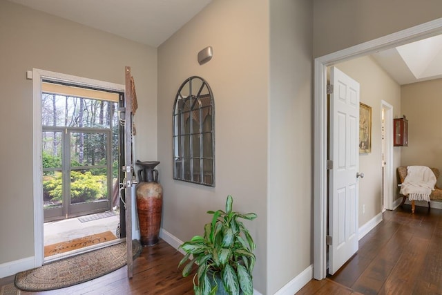 129 Skyline Park Dr, Franklin, NC 28734 - foyer entrance featuring hardwood / wood-style floors and baseboards