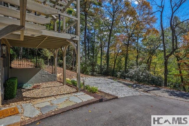 view of yard with a patio area