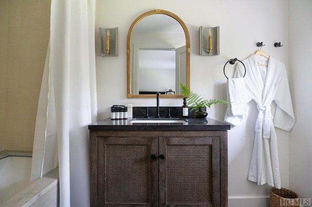 bathroom with vanity