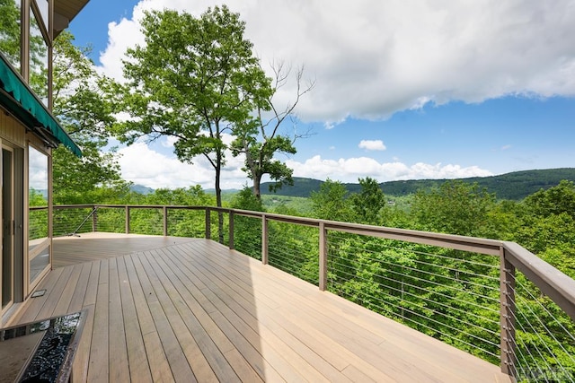 view of wooden terrace