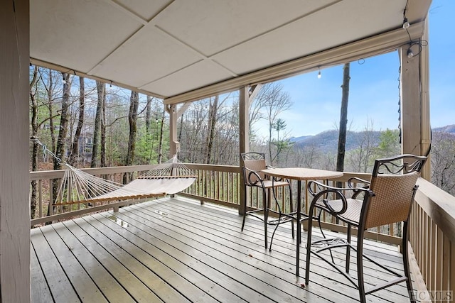 view of sunroom / solarium