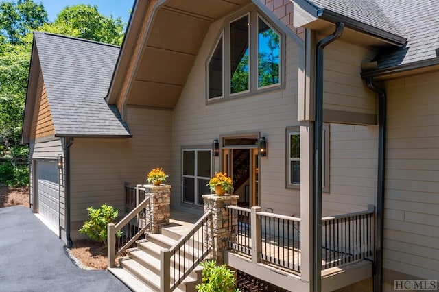 exterior space with covered porch